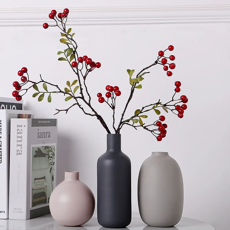 

Vase Nordic Ceramic Home Decoration Accessories For Living Room Flower Pots Modern